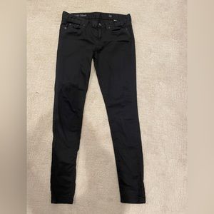 J Crew toothpick black jeans, size 28.